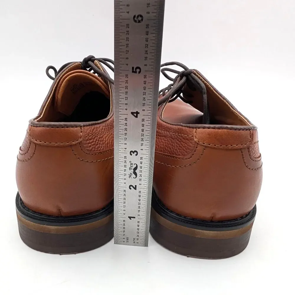 Nordstrom Rack Sam Plain Toe Derby Shoes Men's Brown Size US11.5M EU44.5